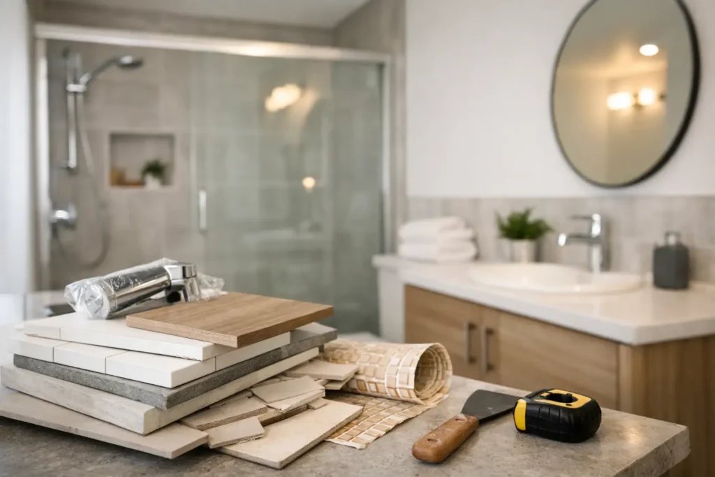 Bathroom Remodel With In-Stock Materials